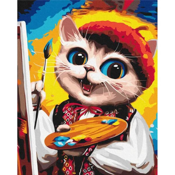 Maleri efter tal. Kitten kunstneren