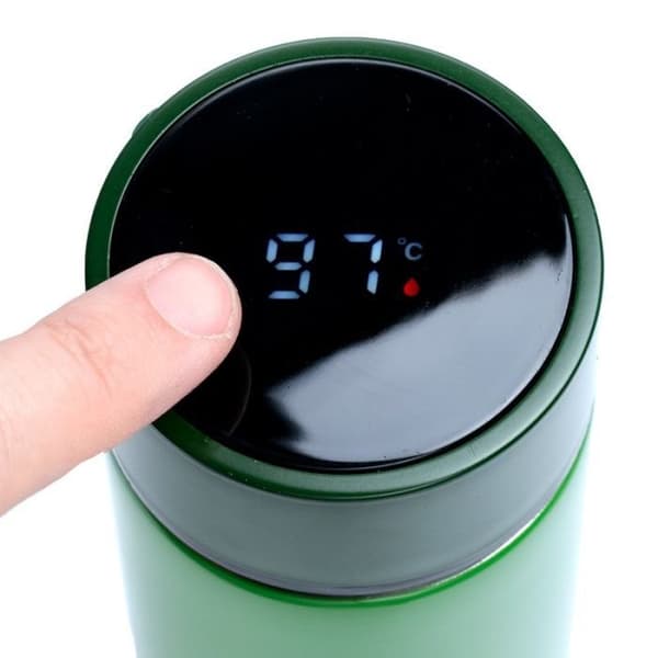 PKBOT183 Creeper Minec termosflaska med termometer