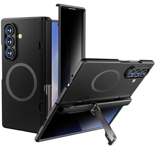Etui til Samsung Galaxy Z Fold7 5G, med privacy glas, sort