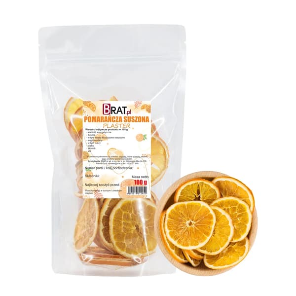Tørrede appelsinskiver 100 g