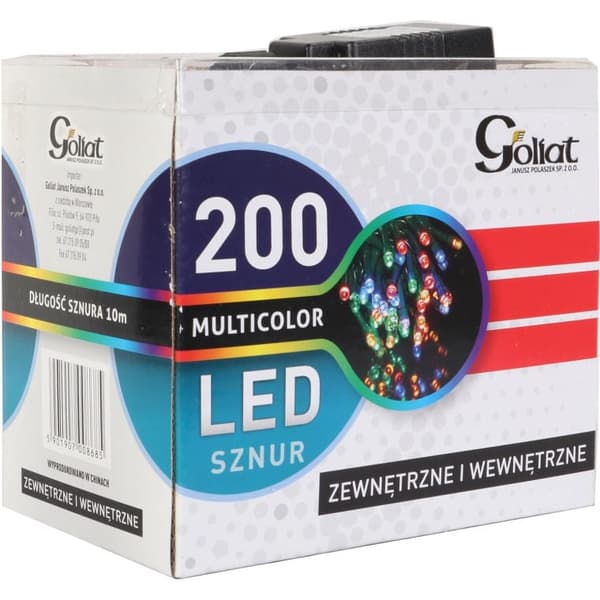 Julgransbelysning 200 LED utomhusslinga flerfärgad