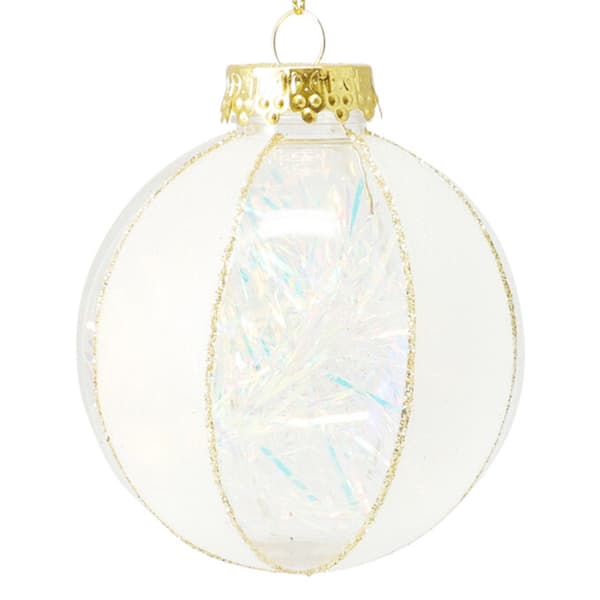 Julkulor i glas 8 cm 12 stycken