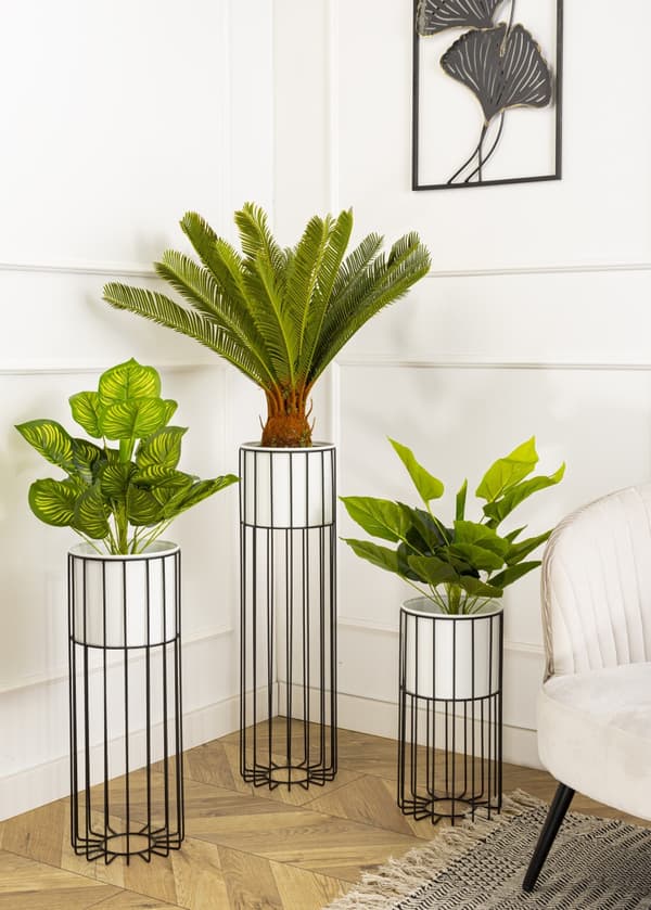 Moderni kukkateline kannella 70 cm LOFT