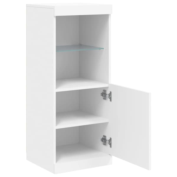 vidaXL LED-skåp vit 41x37x100 cm