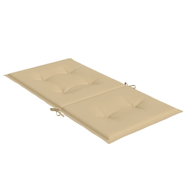 vidaXL lavryggede stolehynder, 6 stk., beige melange