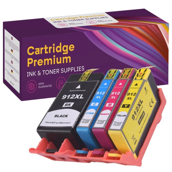 4 blækpatroner til HP GP-H912XL CMYK GP