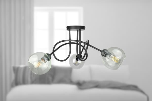 Loftlampe 3xE27 EVIE SORT