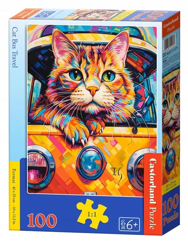 Pussel 100 B-111275 Kattbussresa