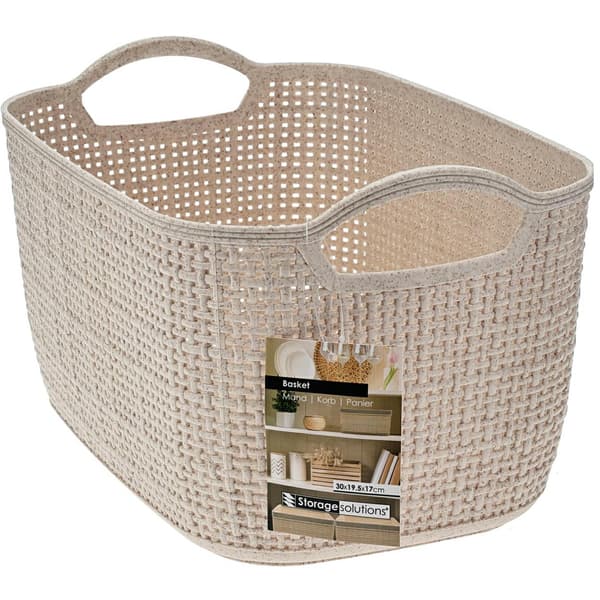 Beige förvaringskorg 30x19xh17 cm