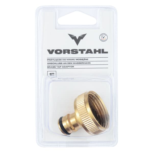 Messing hanekobling med indvendig gevind 1” Vorstahl