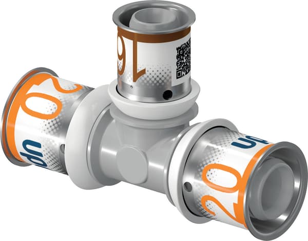 Reducerande T-rör ppsu 20-16-20 Uponor S-Press Plus