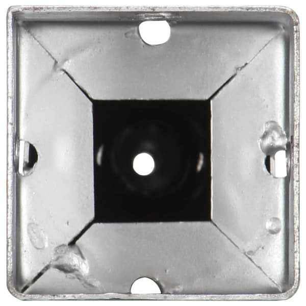 vidaXL Markpinnar 2 st silver 7x7x56 cm galvaniserat stål