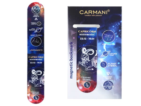 Carmani, magnetiskt bokmärke - stjärntecken/Stenbocken