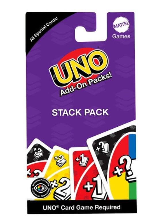 Uno-lisäpakkaukset, pinottava pakkaus
