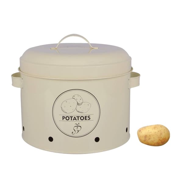 Potatisbehållare i grädde, vintagestil