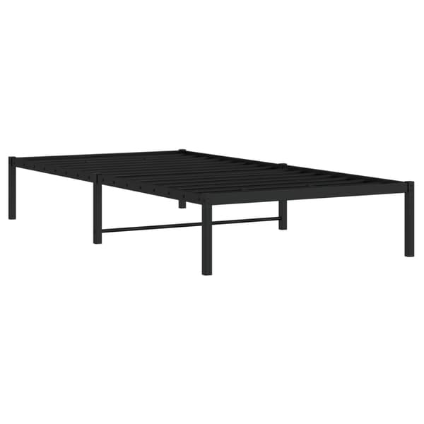 vidaXL metalsengestel sort 100x200 cm