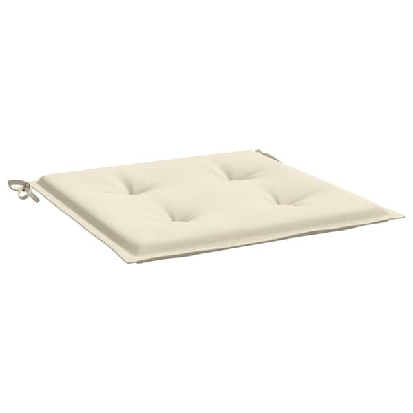 vidaXL Trädgårdsdynor, 2 st, Creme, 50x50x3 cm