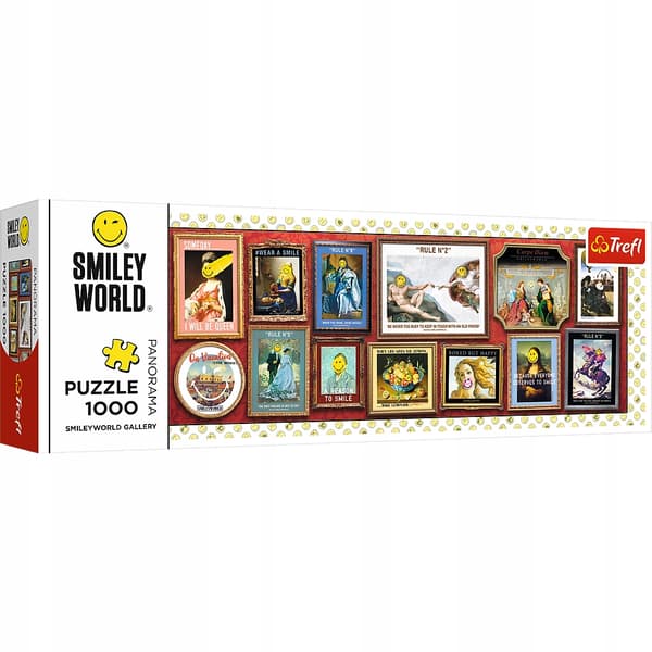 Smiley World Galleri 1000 Panorama puslespil