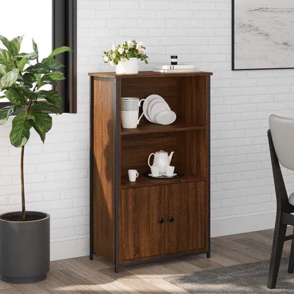 vidaXL skab brunt egetræ 62x32x103,5 cm træbaseret materiale