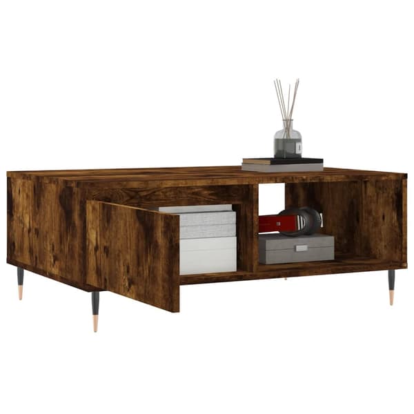 vidaXL sofabord røget eg 90x60x35 cm