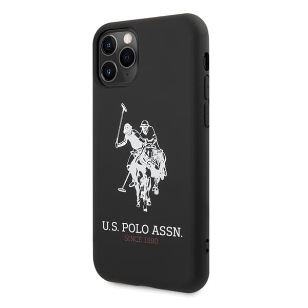 US Polo Silikone Kollektion Etui til iPhone 11 Pro Max, Sort