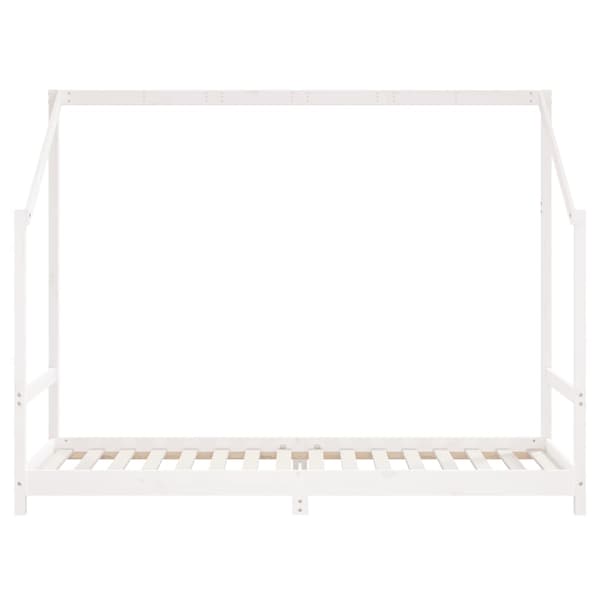 vidaXL Barnsängram vit 80x200 cm furu