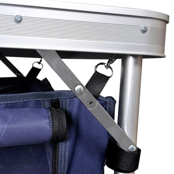 vidaXL foldbart campingskab med aluminiumsramme