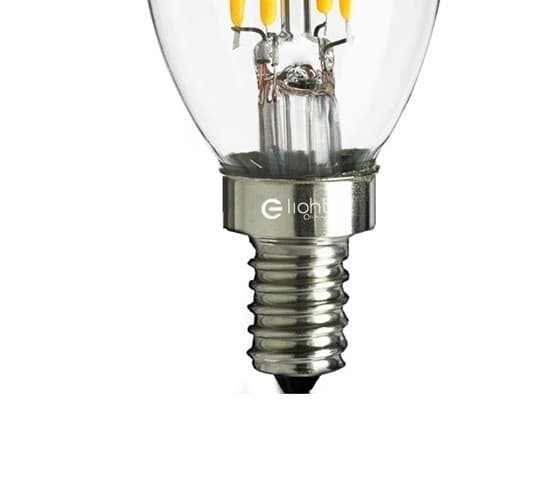 Filamentti-LED-lamppu 4 W:n kynttilälamppu E14