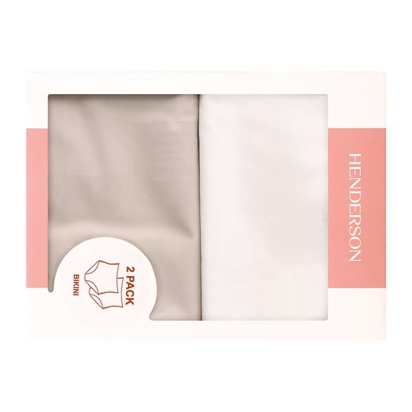 Henderson Hög Midja Mage 2-Pack Trosor | Kräm, Beige M