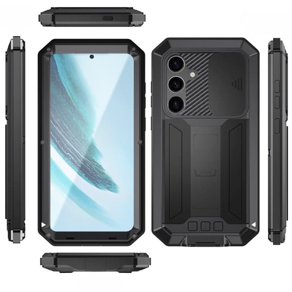 Pansret cover til Samsung Galaxy S25+ Plus, R-JUST, sort