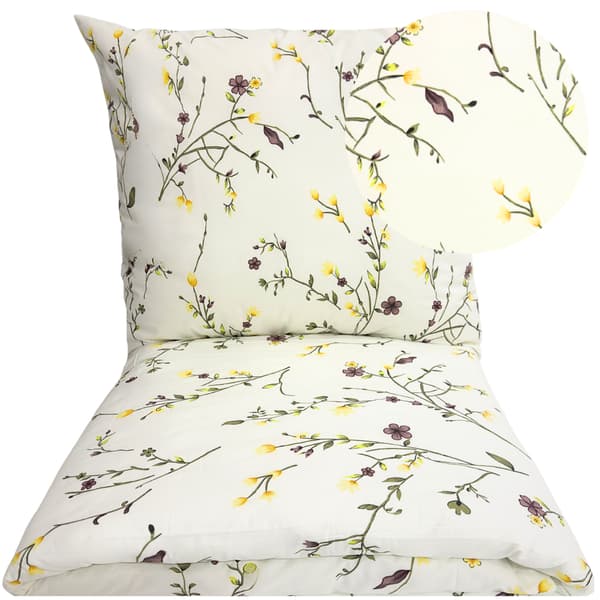 Sengesæt 160x200 100% tyk bomuld 3 dele poleret premium