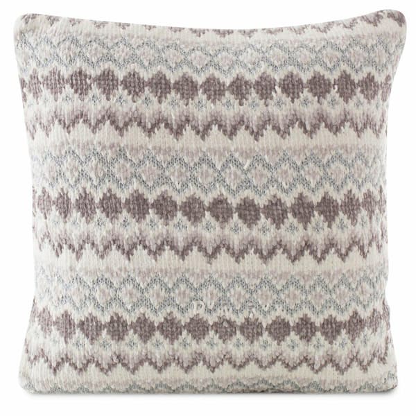 EVITA örngott 45x45 chenille silvertråd