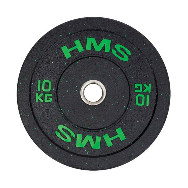 Olympisk støddæmperplade 10 kg HTBR10 Grøn HMS