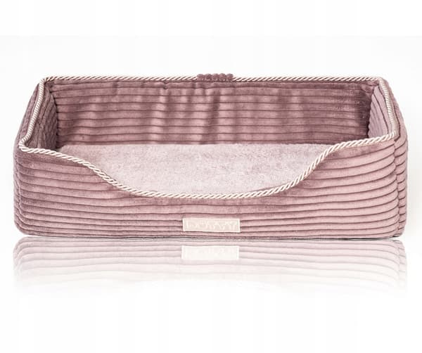 Smal katteseng til vindueskarm DOTTY, MEMORY VISCO skum, pink