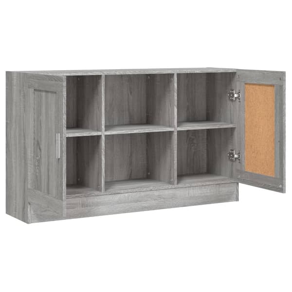 vidaXL kommode, grå Sonoma-eg, 120x30,5x70 cm