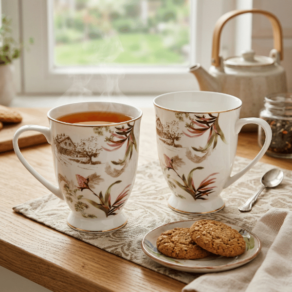 Florina Idillo New Bone China-kopper 2 stk. 340 ml