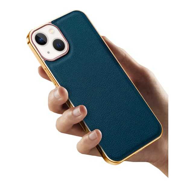 iPhone 13 cover, kohud, grøn