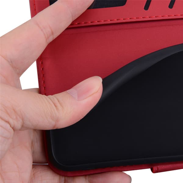 Pung-etui til Samsung Galaxy A52 / A52S, Kat, Rød