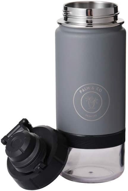 Metallvattenflaska Bidon 300ml grå