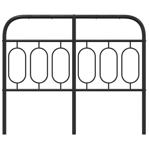 vidaXL metalsengegavl sort 120 cm