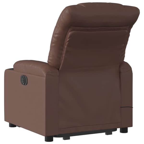 vidaXL elektrisk lænestol med massage, brun