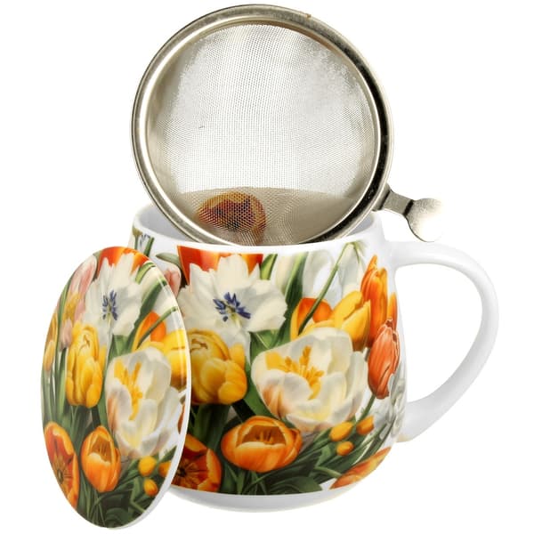 Tulipaner krus med infuser 430 ml