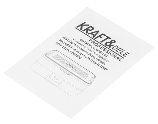 Præcisionsskruetrækkersæt 132 dele KD12692