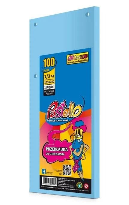Kansion välilehti 1/3 A4 100k IT120 sininen