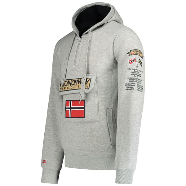 Geographical Norway 3/4 GYMCLASS 100 herrtröja grå XXL