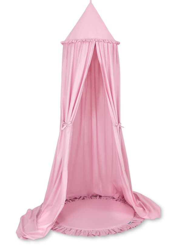 Legemåtte med flæser - pink
