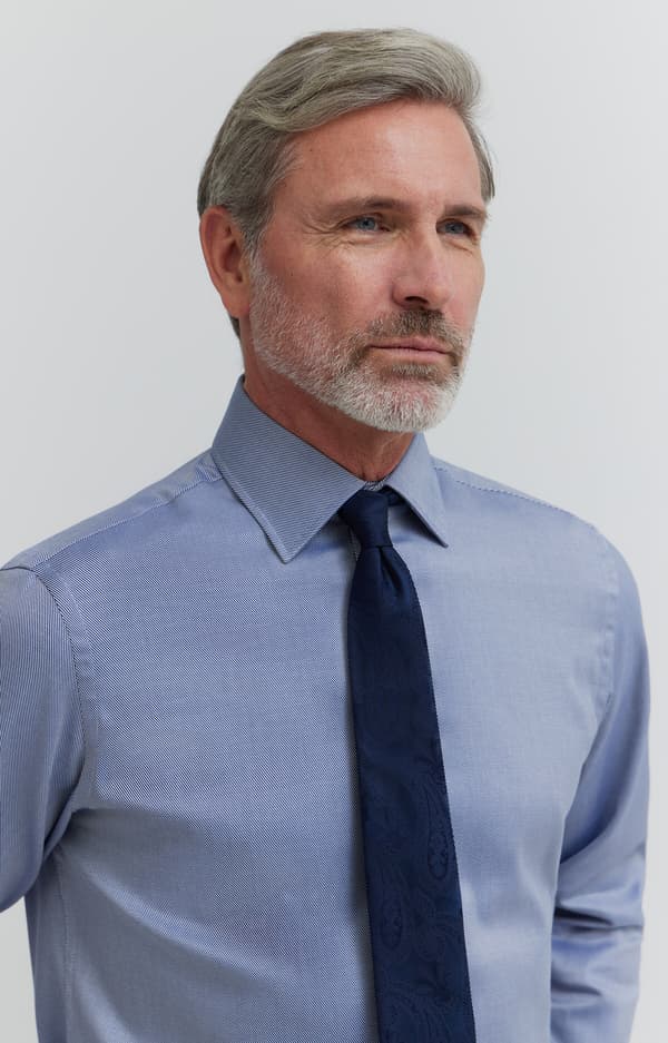 Twillskjorte med manchetknapper 176-182/44