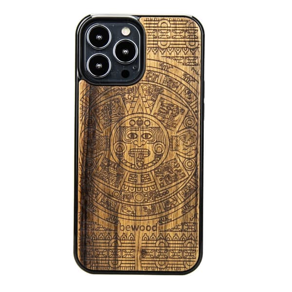 Træetui til iPhone 13 Pro Max AZTEC KALENDER LIMBA