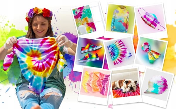 Tie Dye Kit 12 farver tøjfarvningssæt