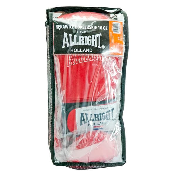 KLASSISKA BOXNINGSHANDSKAR 12oz ALLRIGHT 1092A PU röda